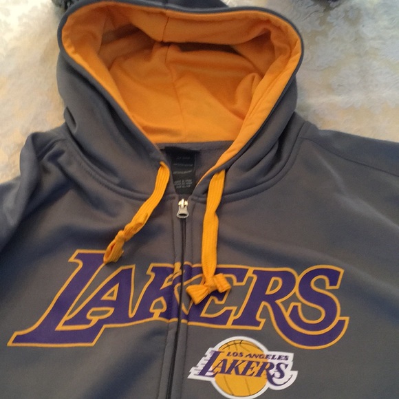 NBA Los Angeles Lakers gray zip hoodie - Picture 7 of 11